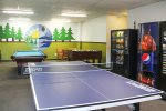 Rec room with ping pong, pool, foosball